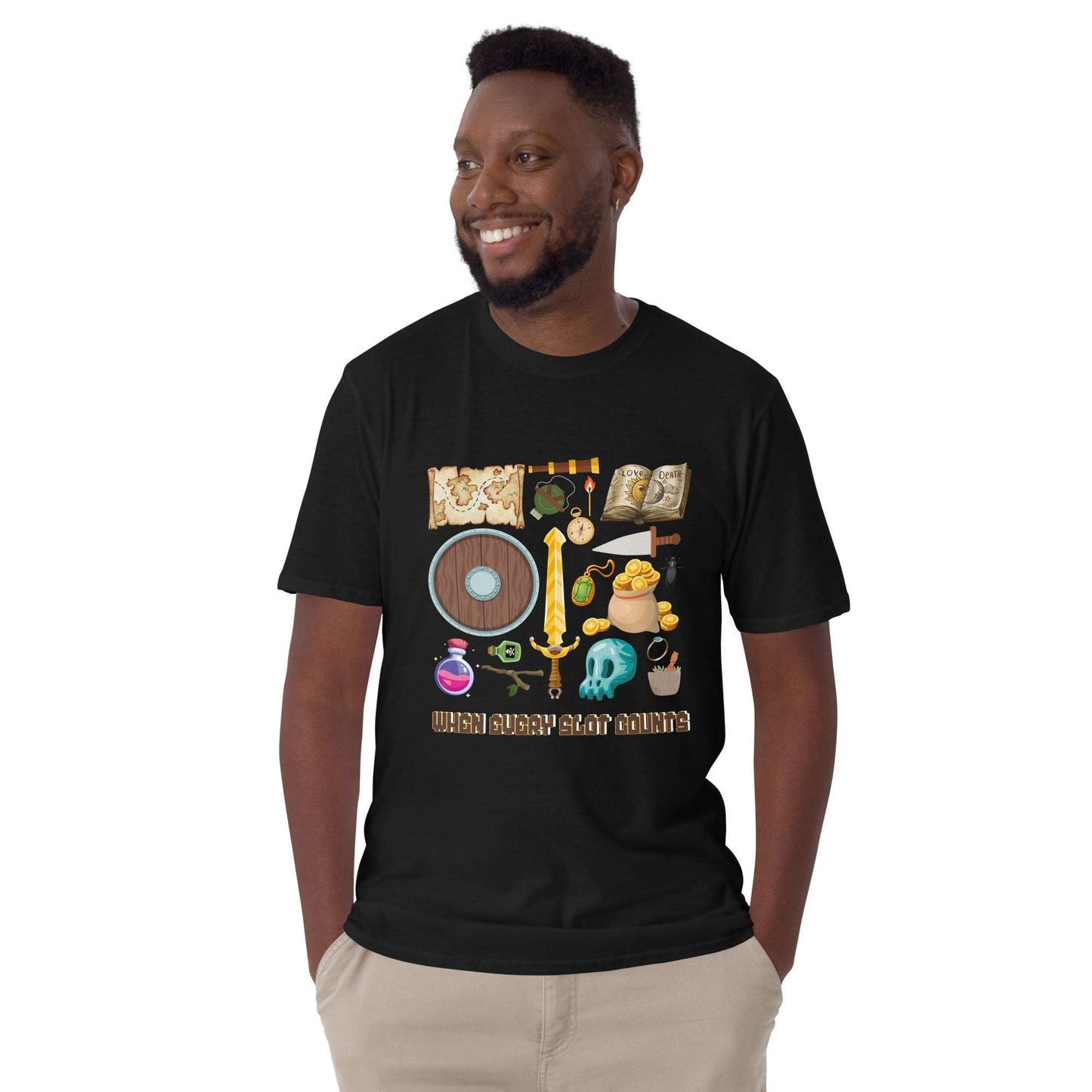 Tetris Inventory, Gamer Fusion T Shirt. Ideal gift for gamers