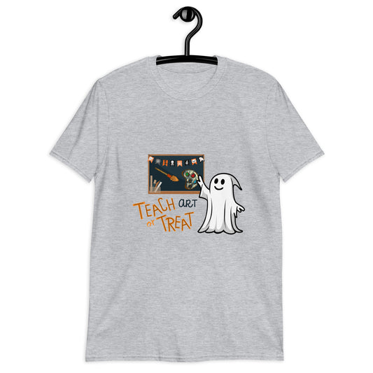 Teach (Art) or Treat, Ghost Art Teacher T Shirt