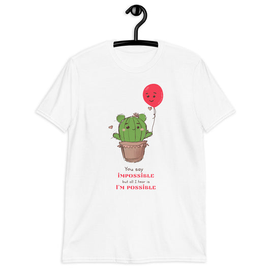 Short-Sleeve Unisex T-Shirt. Cactus and Ballon