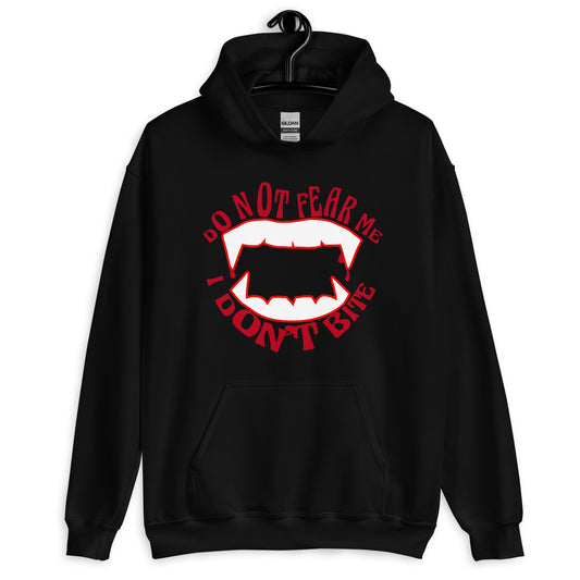 Do Not Fear Me, I Don't Bite, Halloween Hoodie