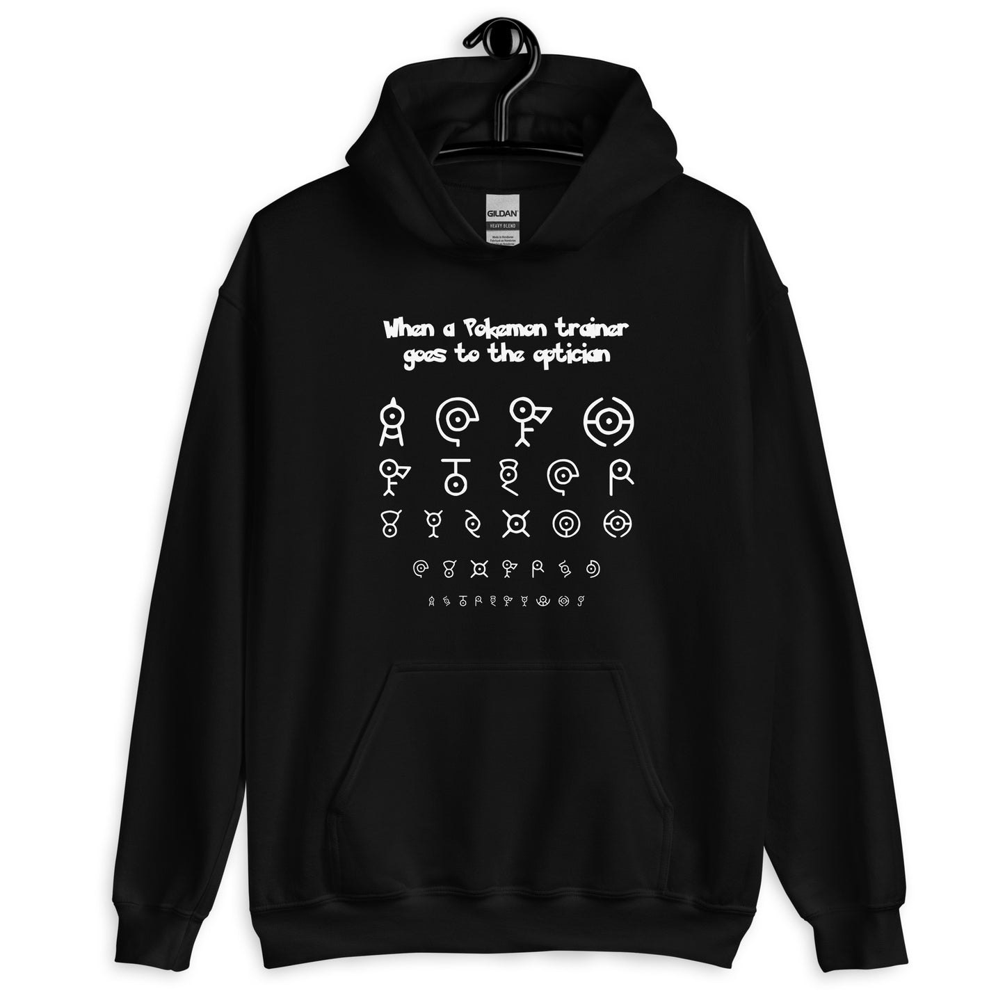 Pokémon Optician Quest: Unown Alphabet Unisex Hoodie