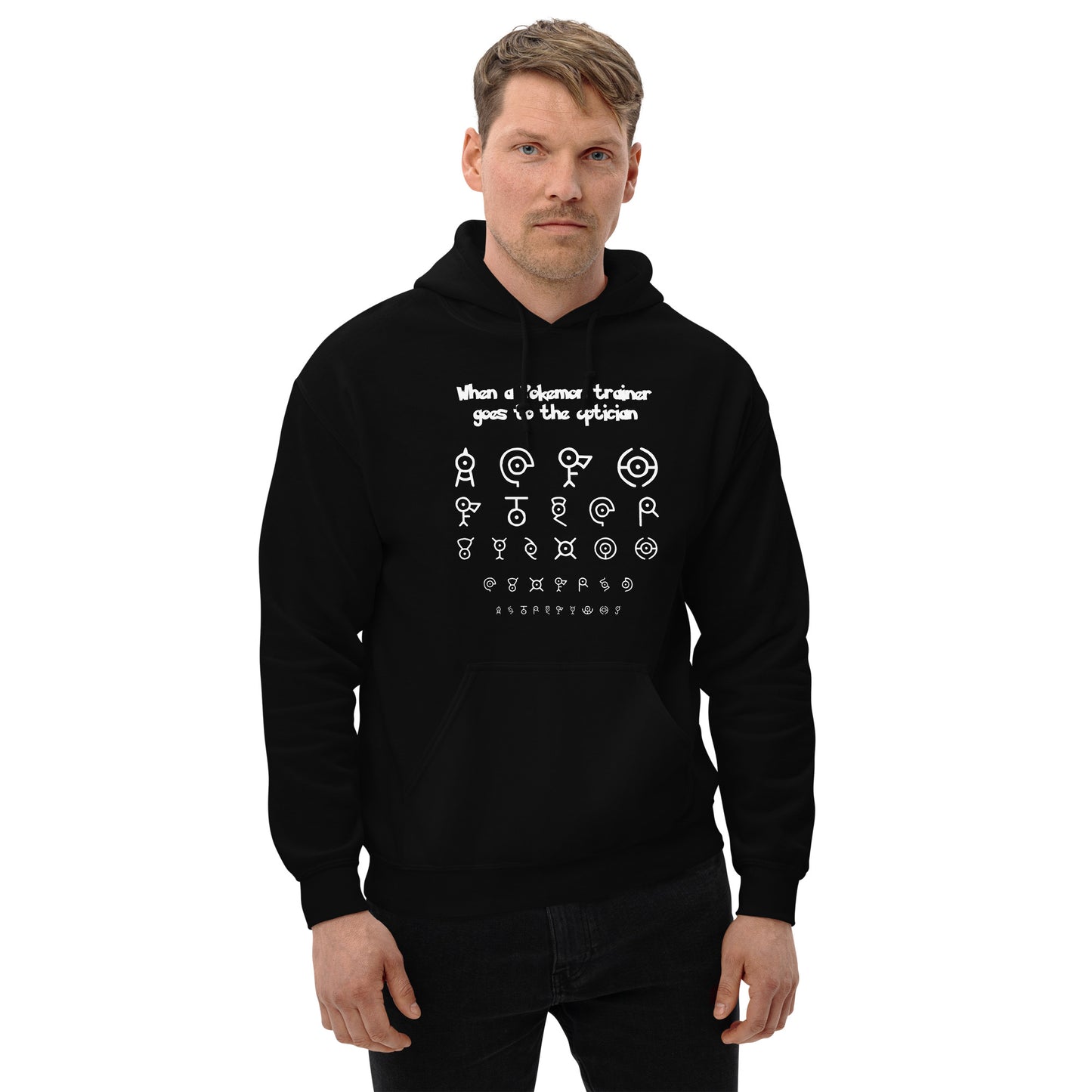 Pokémon Optician Quest: Unown Alphabet Unisex Hoodie