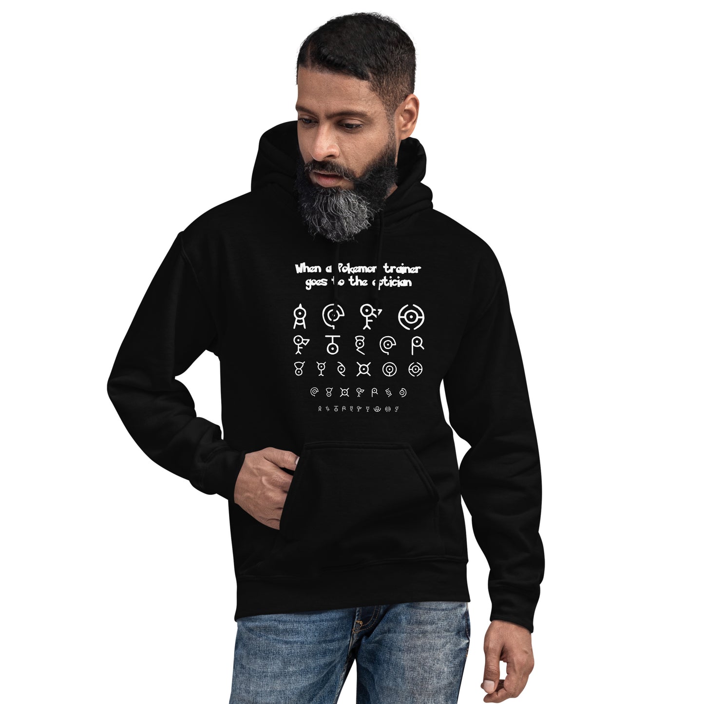 Pokémon Optician Quest: Unown Alphabet Unisex Hoodie
