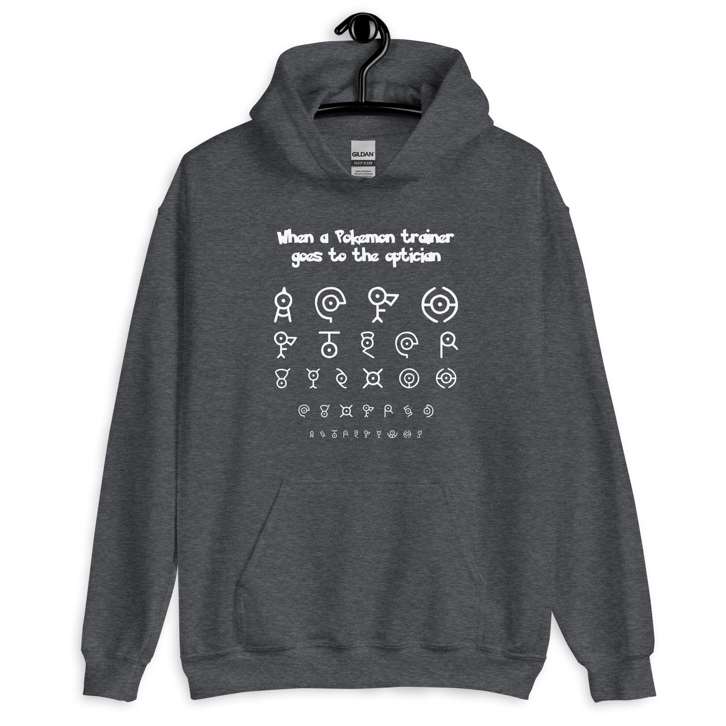 Pokémon Optician Quest: Unown Alphabet Unisex Hoodie