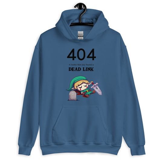 Gamer's Humor: '404 Dead Link' Hoodie