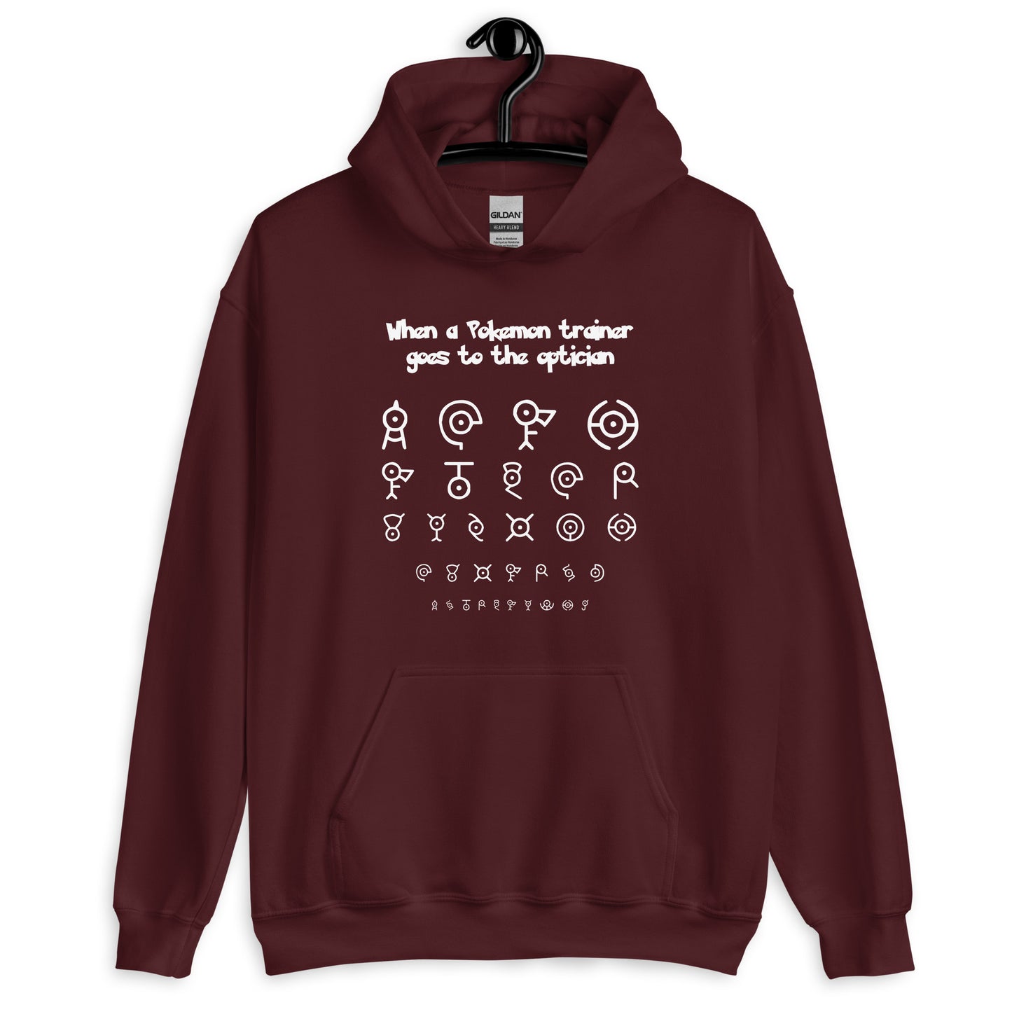 Pokémon Optician Quest: Unown Alphabet Unisex Hoodie
