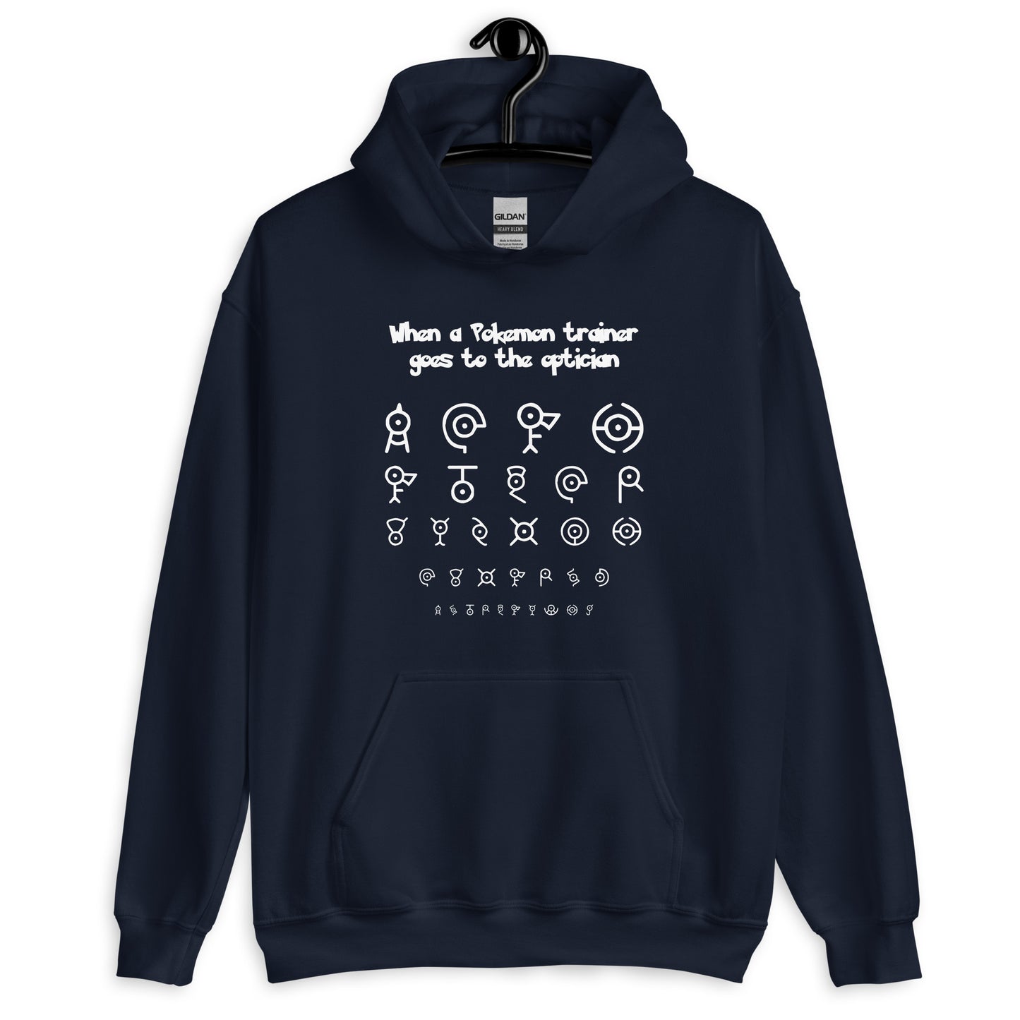 Pokémon Optician Quest: Unown Alphabet Unisex Hoodie