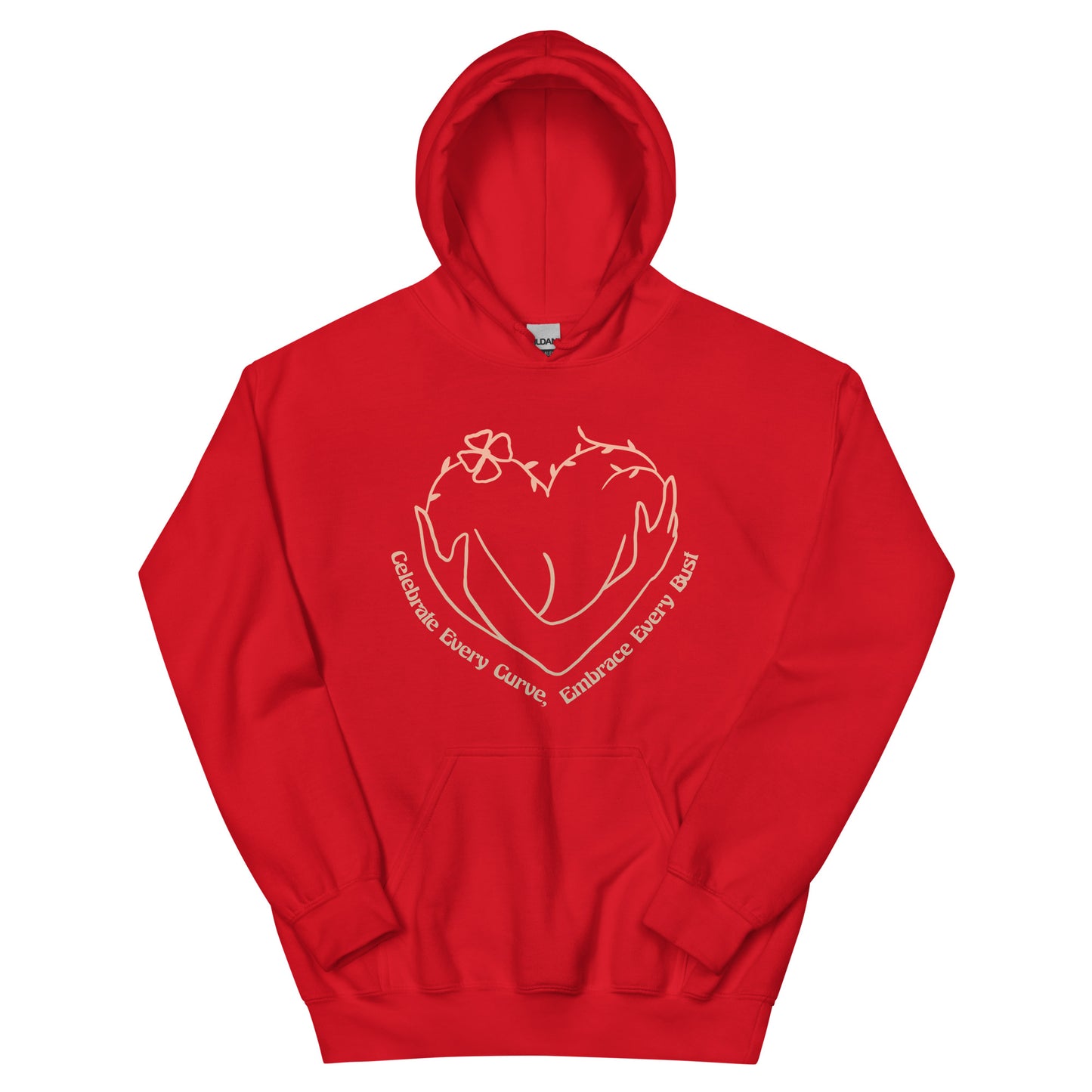 Celebrate Every Curve, Embrace Every Bust. Feminist enpowering Hoodie