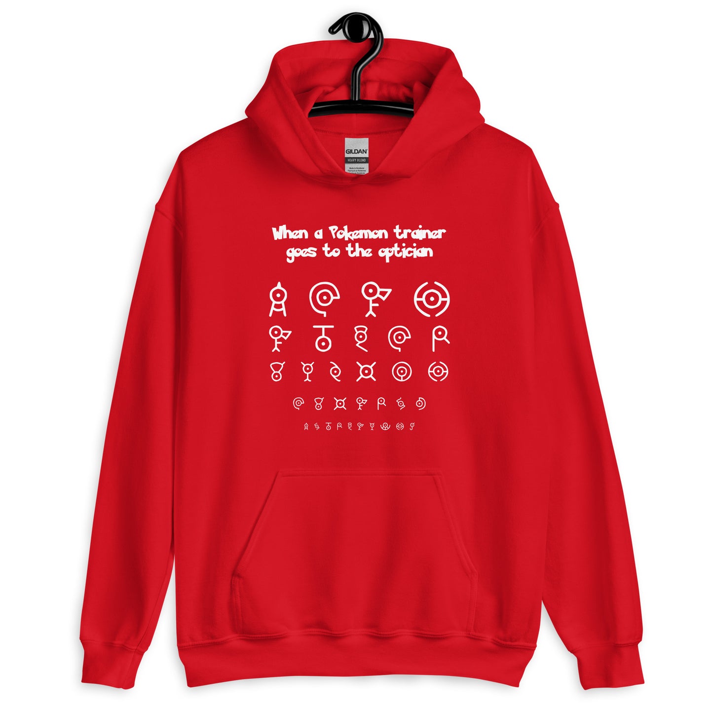 Pokémon Optician Quest: Unown Alphabet Unisex Hoodie