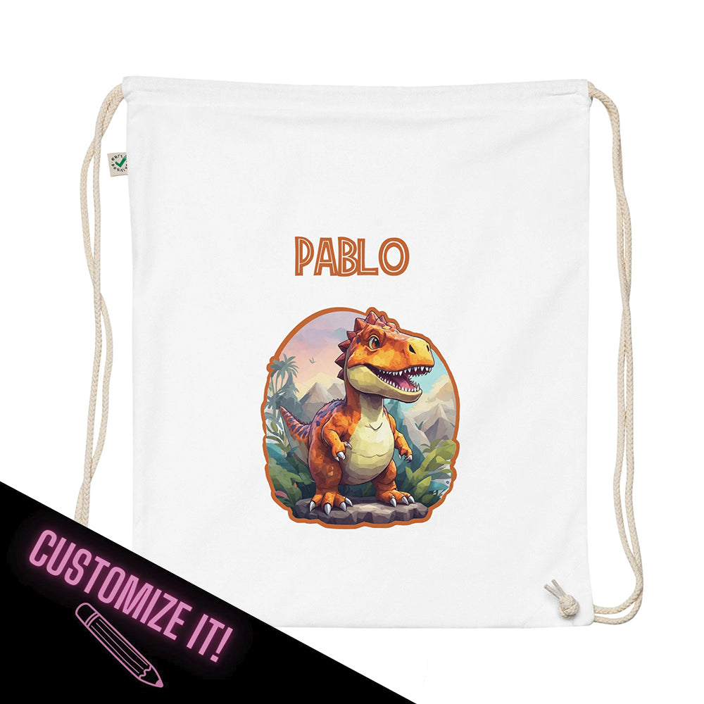 Organic cotton bag T-rex