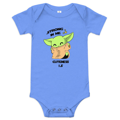 Baby short sleeve Yoda