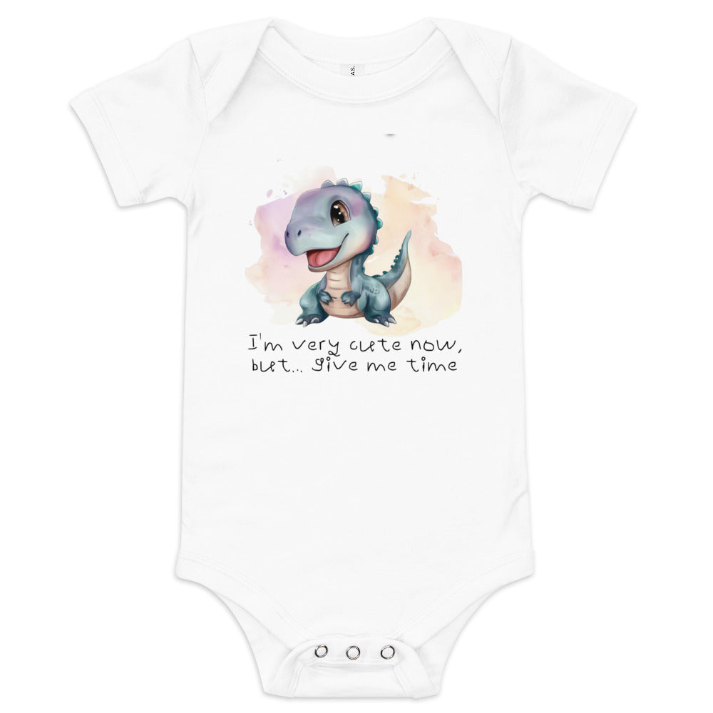 Baby short sleeve one piece T-rex