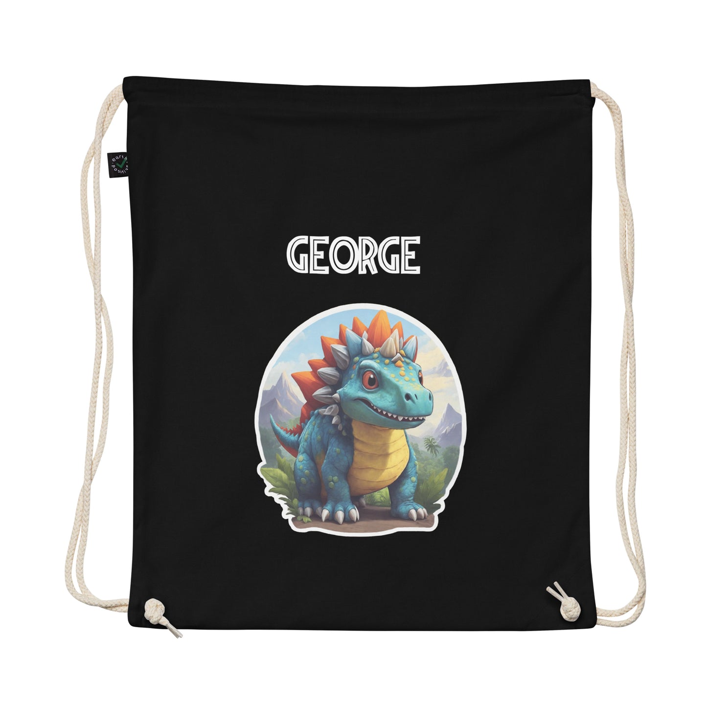 Organic cotton bag Triceratops