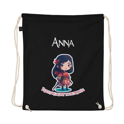 Organic cotton drawstring bag Mulan