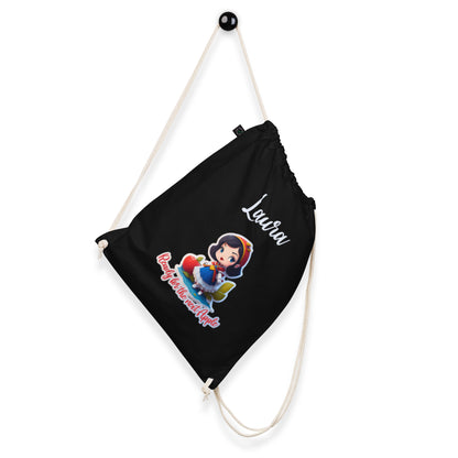 Organic cotton drawstring bag Blancanieves