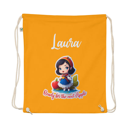 Organic cotton drawstring bag Blancanieves