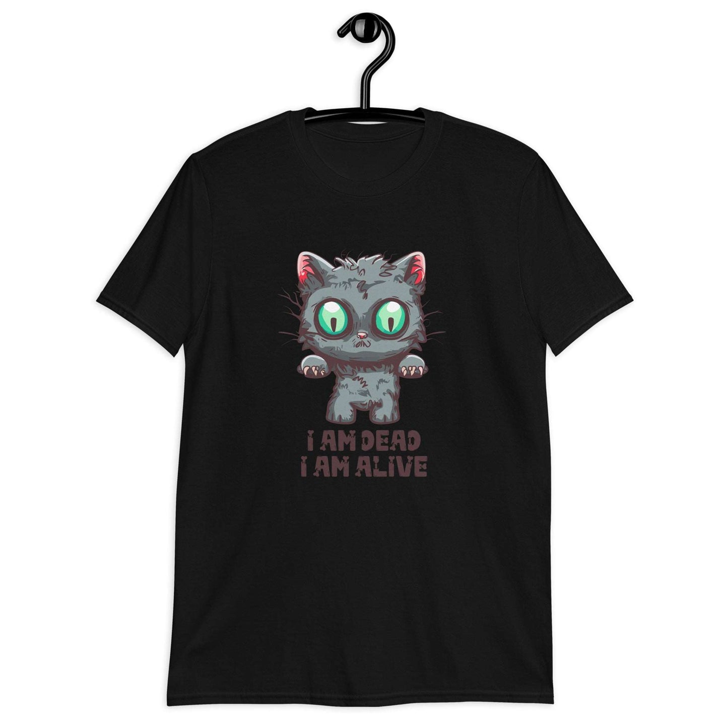 'I Am Dead. I Am Alive.' Tee with Feline Twist