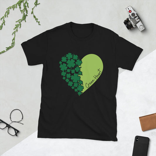 Radiant Love: 'Green Heart' Clover Tee