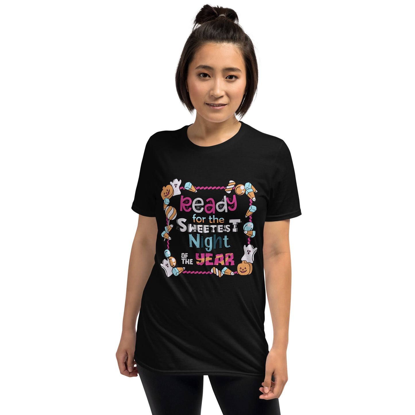 Sweetest Night Delights Tee: Halloween Candy Galore