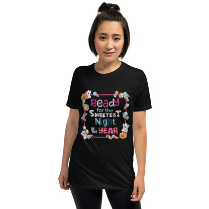 Sweetest Night Delights Tee: Halloween Candy Galore