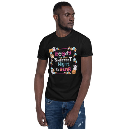 Sweetest Night Delights Tee: Halloween Candy Galore