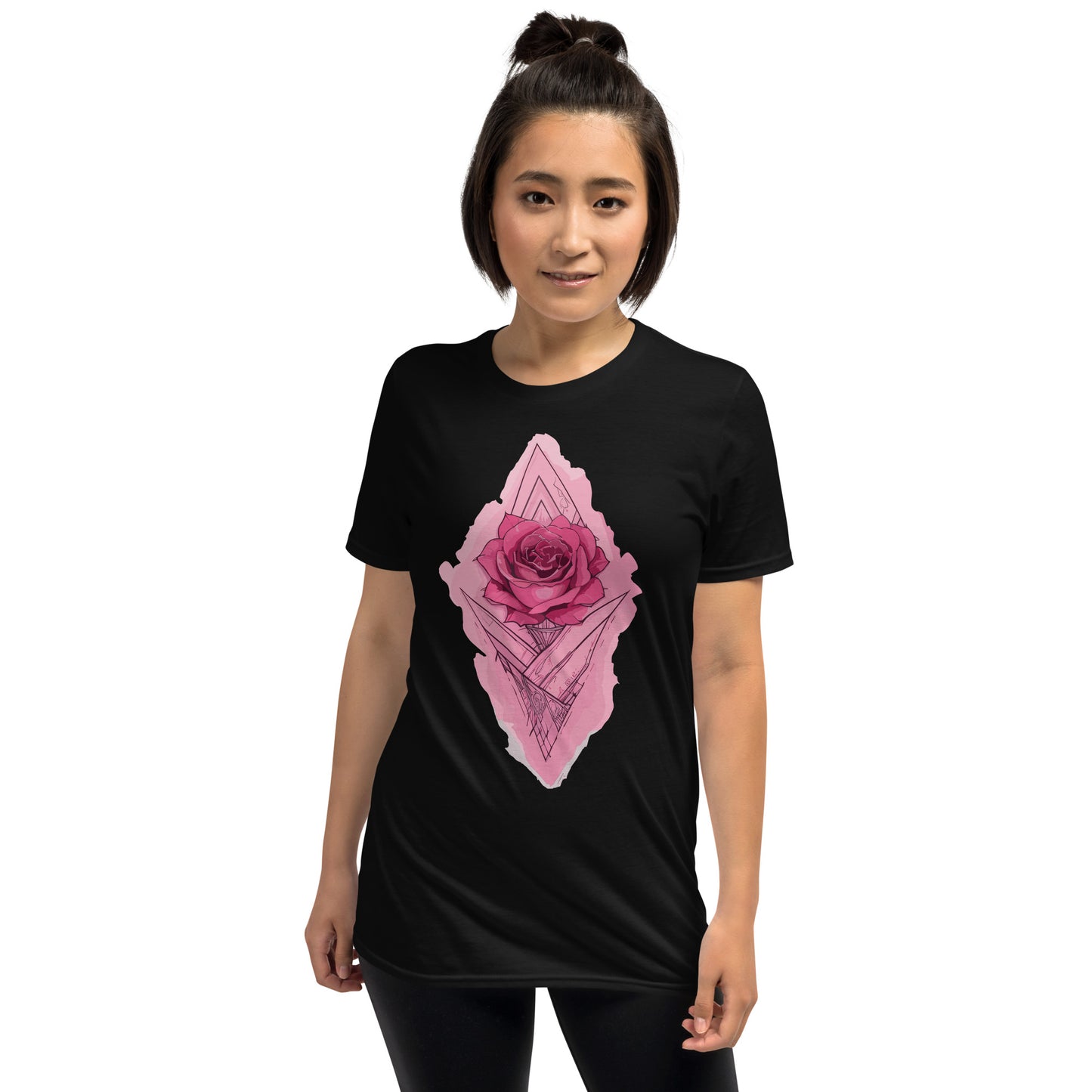 Watercolor Tattoo Rose T Shirt