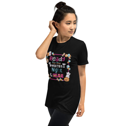 Sweetest Night Delights Tee: Halloween Candy Galore