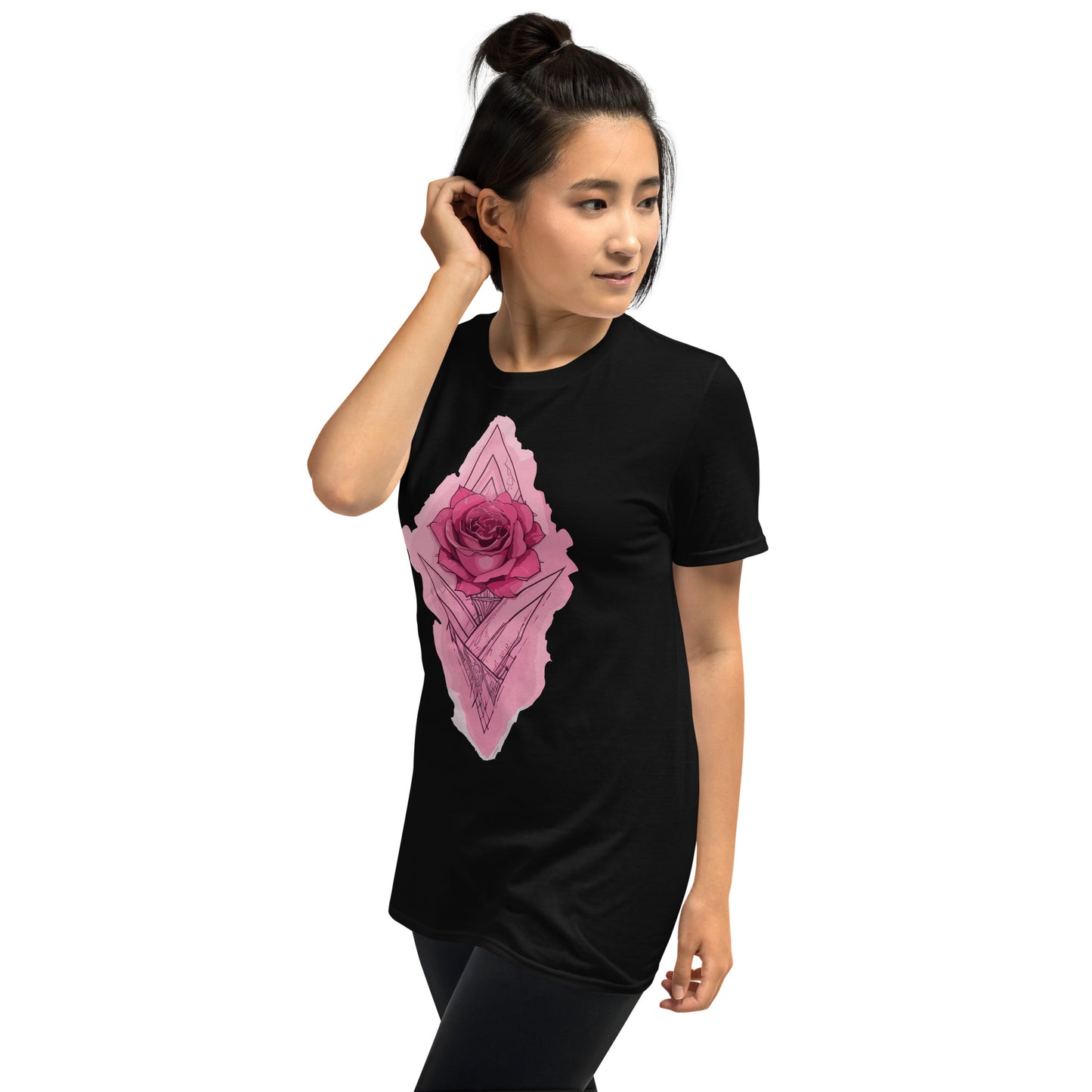 Watercolor Tattoo Rose T Shirt