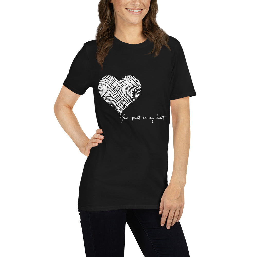 Customizable unisex T-shirt Finger Print