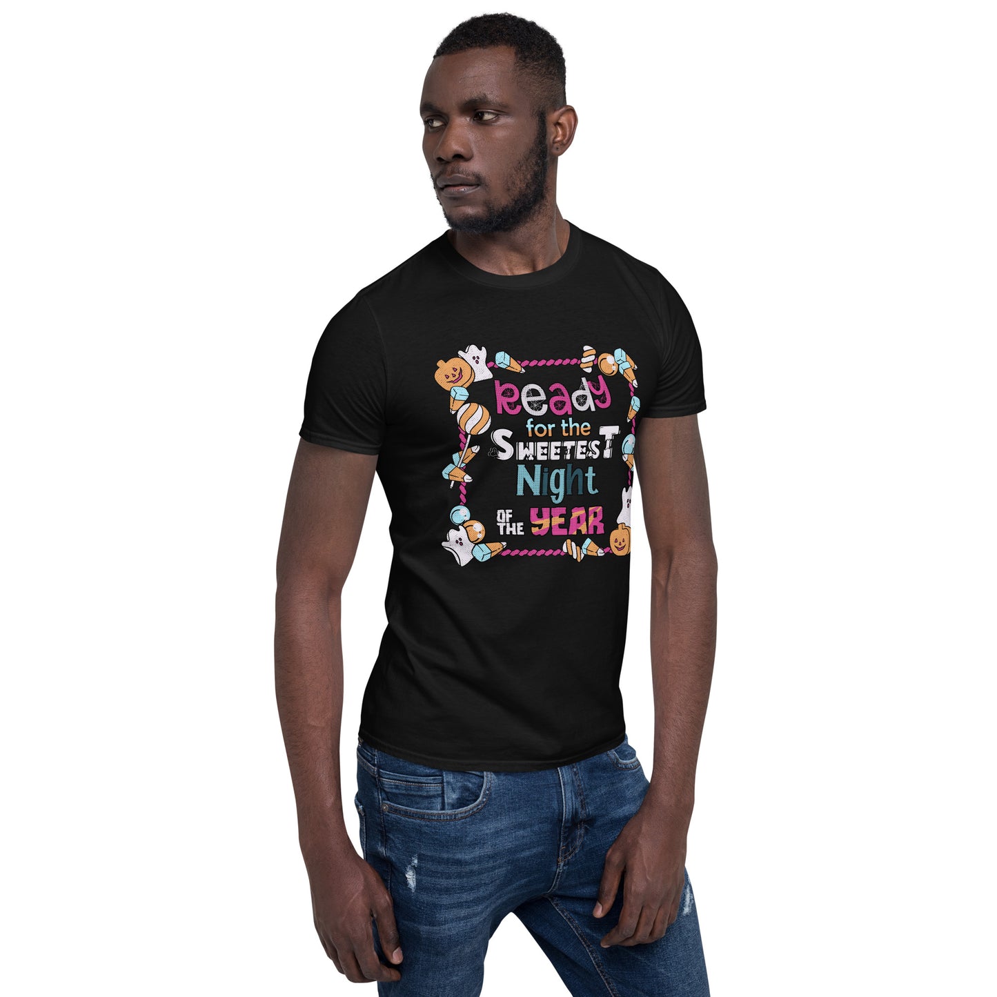 Sweetest Night Delights Tee: Halloween Candy Galore