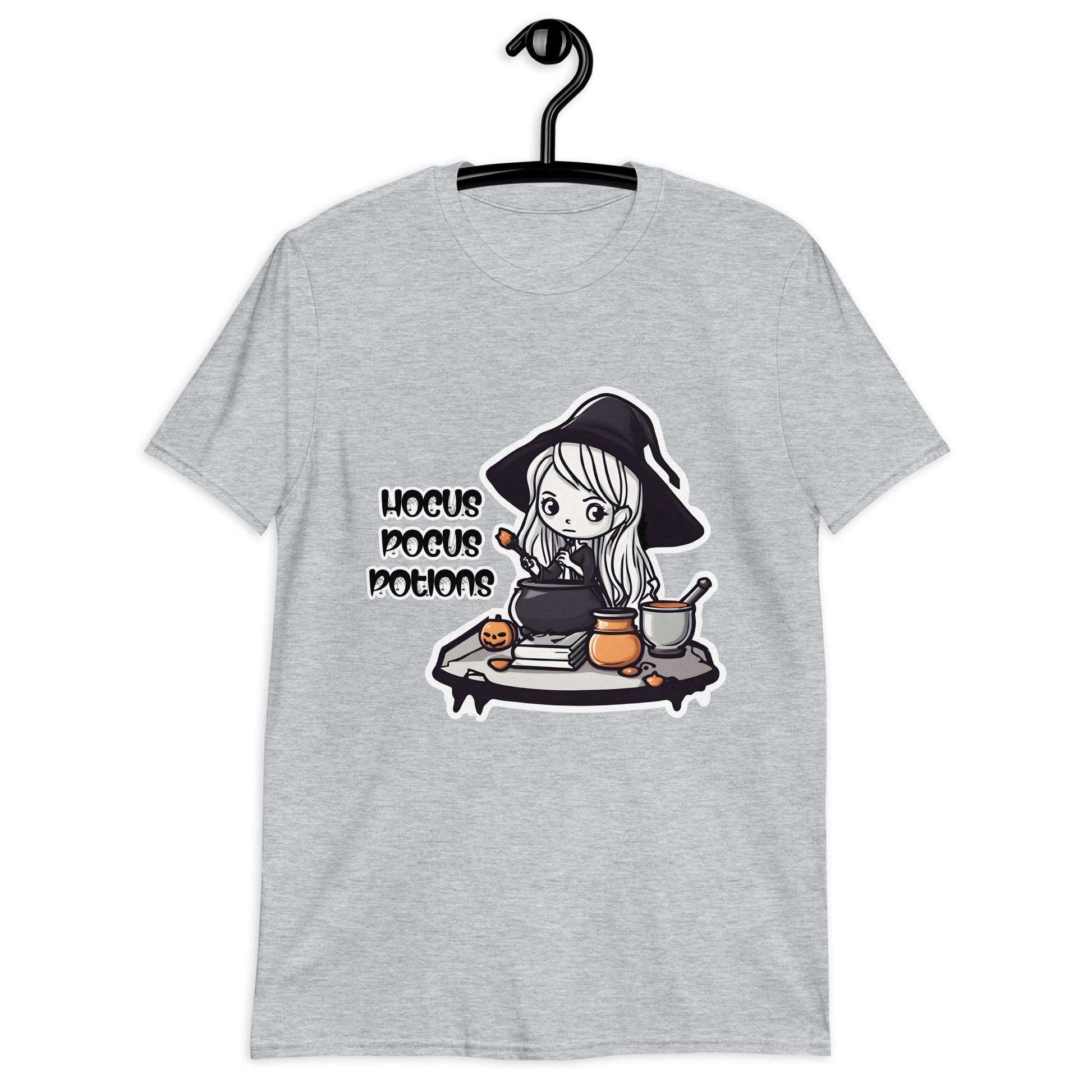 Hocus Pocus Potions Tee with Witch Illustration