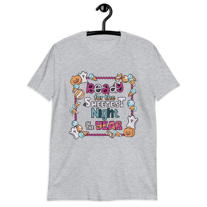 Sweetest Night Delights Tee: Halloween Candy Galore