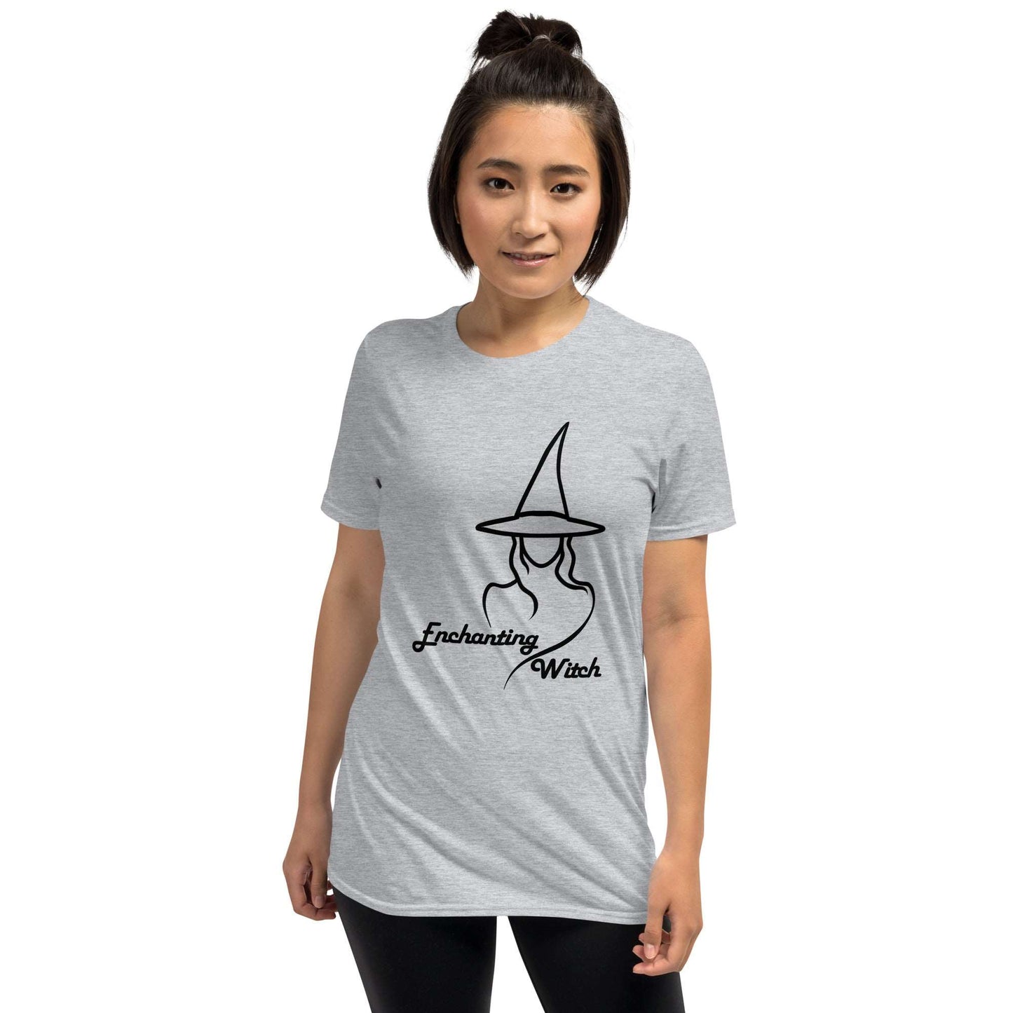 Enchanting Witch Tee: Minimalist Magic