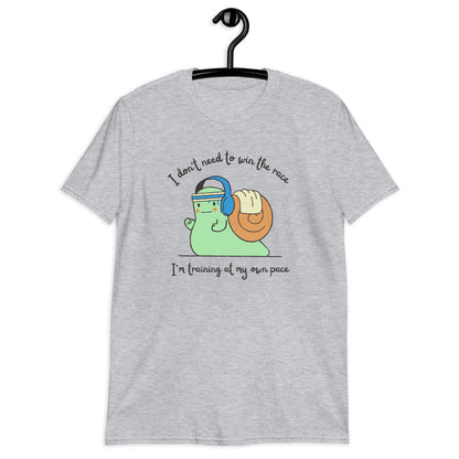 Sweat It Out Snail Tee: Training at My Own Pace