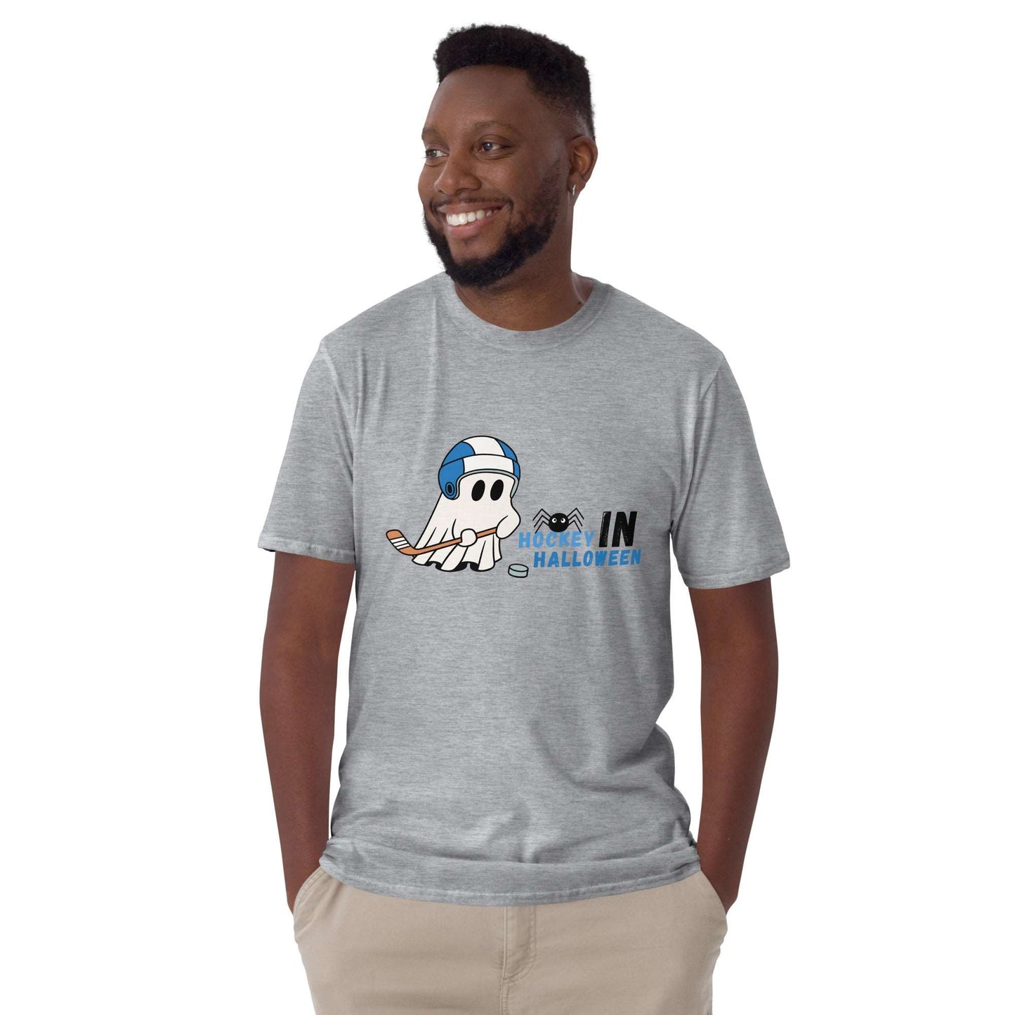 Football in Halloween Tee: Spectral Gridiron Showdown