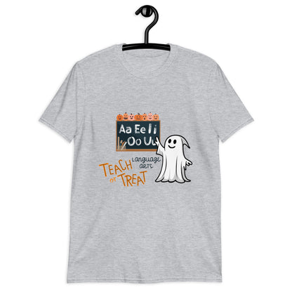 Teach (Language Arts) or Treat, Ghostly Writer T Shirt