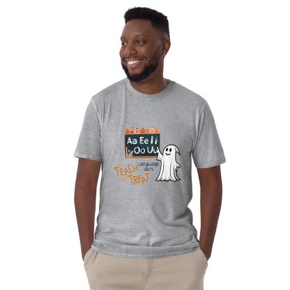 Teach (Language Arts) or Treat, Ghostly Writer T Shirt