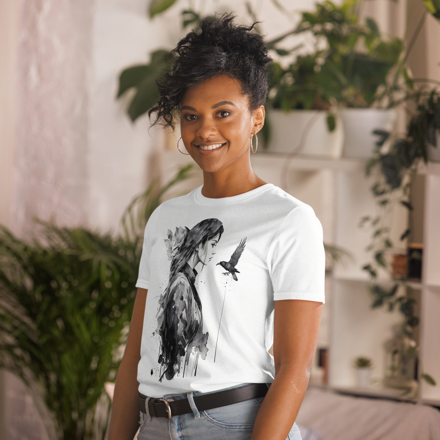 Short-Sleeve Unisex T-Shirt Crow girl