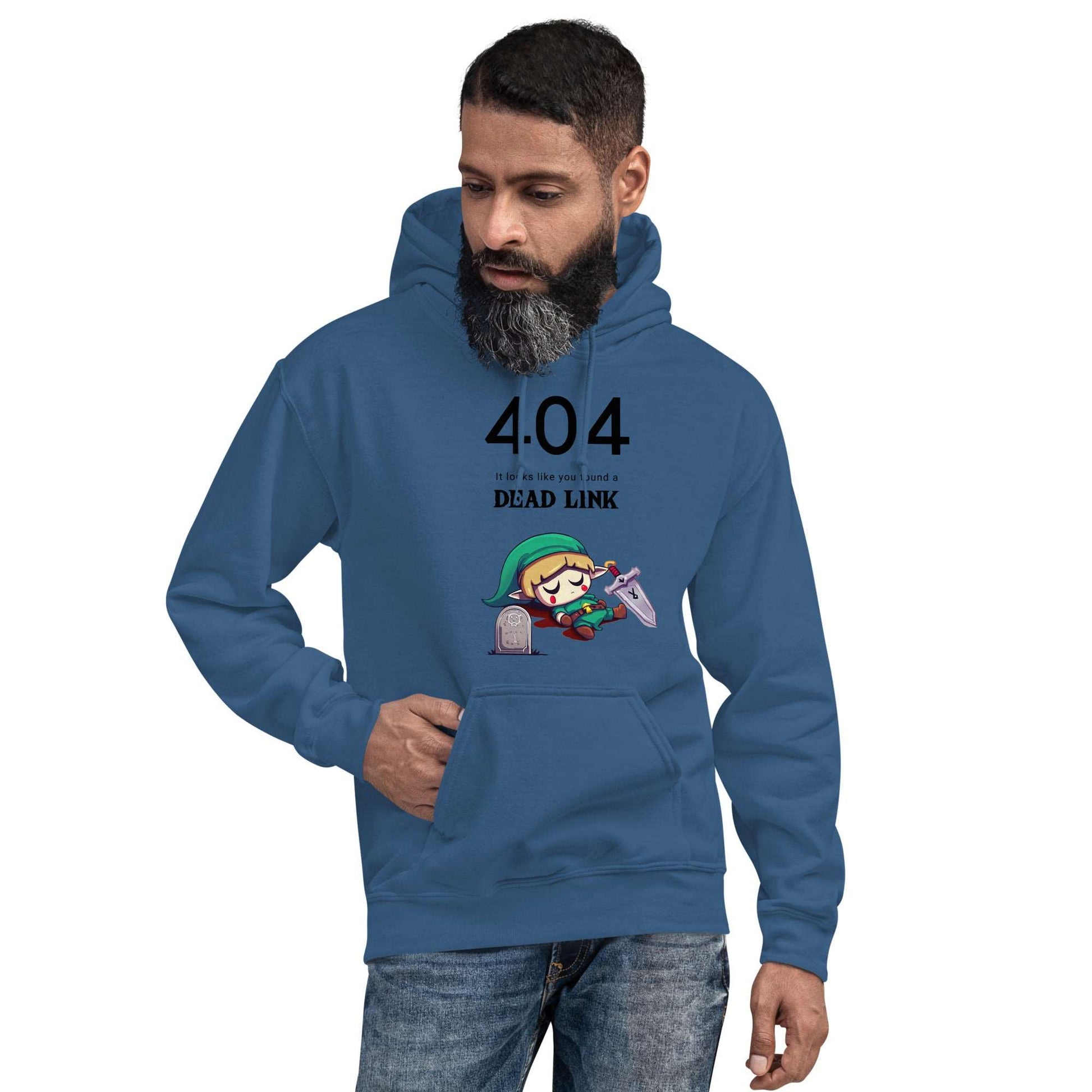 Gamer's Humor: '404 Dead Link' Hoodie