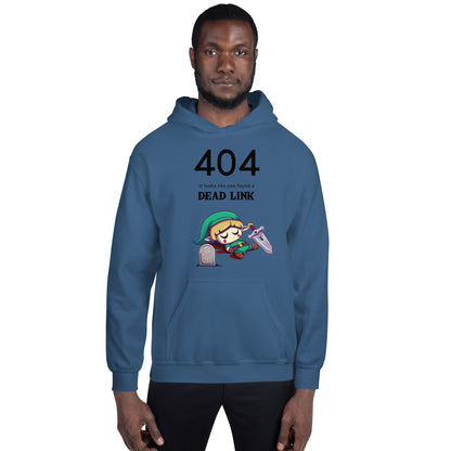 Gamer's Humor: '404 Dead Link' Hoodie