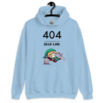 Gamer's Humor: '404 Dead Link' Hoodie