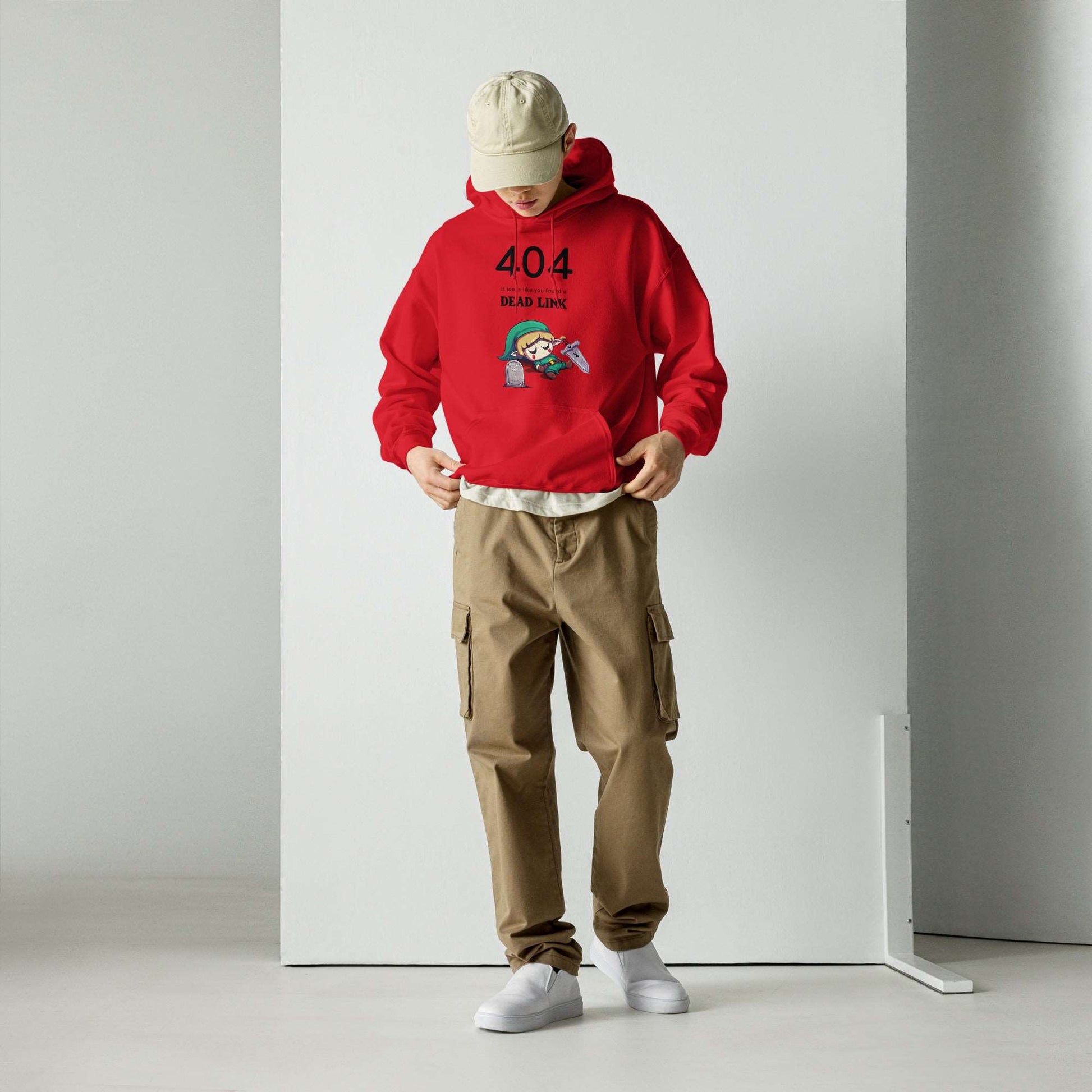 Gamer's Humor: '404 Dead Link' Hoodie
